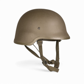Military Protective Helmet made of KEVLAR - German Army BW Military Surplus - OD Green - Like New