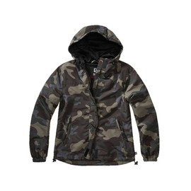 LADIES SUMMER JACKET - FRONTZIP WINDBREAKER - DARKCAMO - BRANDED