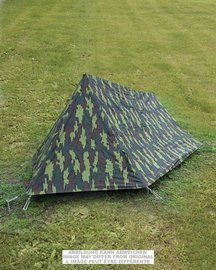 BELGIUM COMPLETE 2-MEN TENT - WITH GROUNDSHEET - LIKE NEW