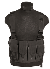 MAG CARRIER CHEST RIG - WITH 6 MAGAZINE POCKETS - Mil-Tec® - BLACK