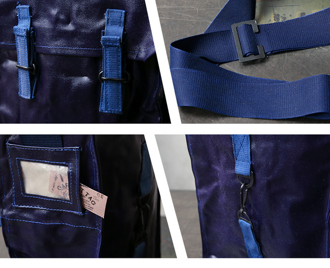 Shoulder BAG FOR GAS MASK (MCG) - BLUE - MILITARY SURPLUS ROMANIAN ARMY