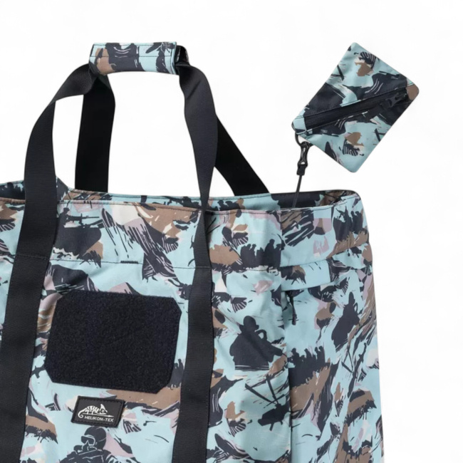 FIELD TOTE BAG - 55L - CORDURA 500D - DETACHABLE SHOULDER STRAP - INTERIOR ORGANIZER - HISTORICAL PRINT - DARK OPS - HELIKON-TEX