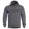 SWEATER WITH HOOD - "PHAETON - BORN FOR ACTION" - PENTAGON® - CINDER GREY