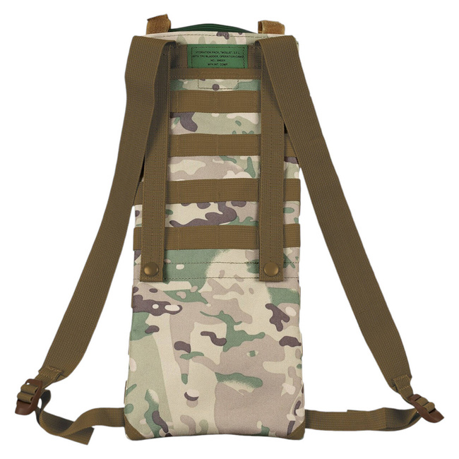 HYDRATION BACKPACK WITH TPU BLADDER - MOLLE SYSTEM - OPERATION CAMO - 2,5 L - MFH