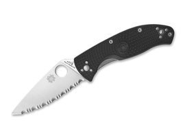 TENACIOUS LIGHTWEIGHT SERRATED POCKET KNIFE -  SPYDERCO