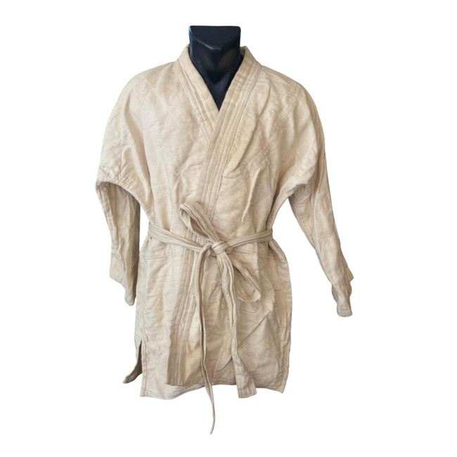 3 PIECE JUDO SUIT 100% COTTON - JACKET, PANTS, BELT - ROMANIAN ARMY MILITARY SURPLUS - USED