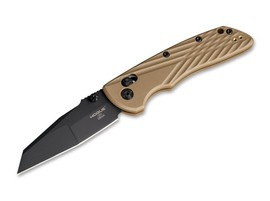 POCKET KNIFE DEKA 3.25" WC FLAT DARK EARTH - HOGUE