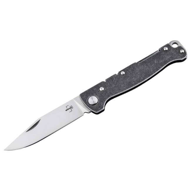 POCKET KNIFE ATLAS BACKLOCK CLIPPOINT - BOKER PLUS