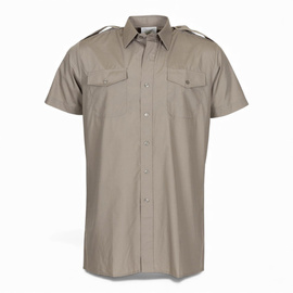 Short-Sleeved Shirt - British Army Military Surplus - Stone - Used