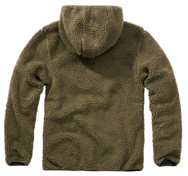TEDDYFLEECE WORKER PULLOVER - OLIVE - BRANDIT
