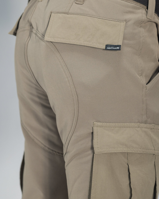 BDU 2.0 Pants with Elastic Waist and Fleece Lining - Arctic - K05068 - Black - Pentagon - Length 34 inches