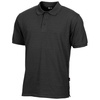 POLO T-SHIRT BUTTON PLACKED - MFH - BLACK