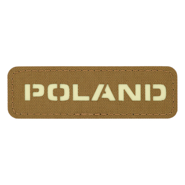 POLAND PATCH - 25 x 80 mm - LASER CUT - COYOTE/GID - M-TAC