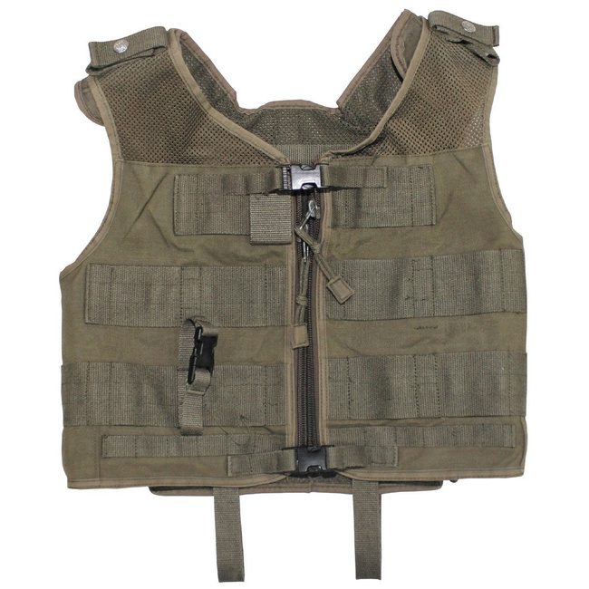 TACTICAL VEST - OD GREEN - AUSTRIAN ARMY MILITARY SURPLUS - USED