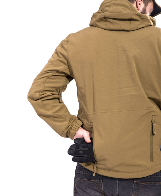 WATERPROOF RAIN JACKET - ARTAXES SOFTSHELL - PENTAGON - COYOTE
