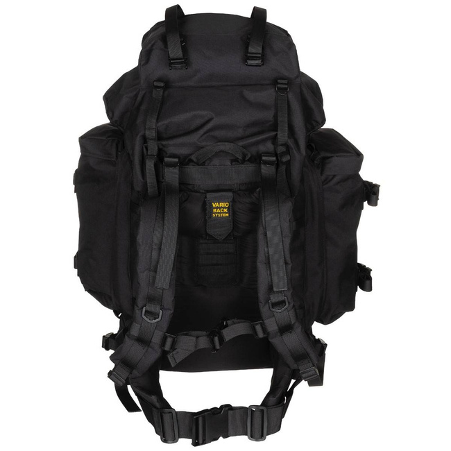 BUNDESWEHR MOUNTAIN BACKPACK - WITH 2 SIDE BAGS - 80 L - MFH® - BLACK