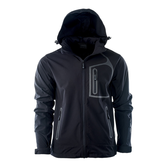 NILS SOFTSHELL JACKET FOR MEN - BLACK - MAGNUM