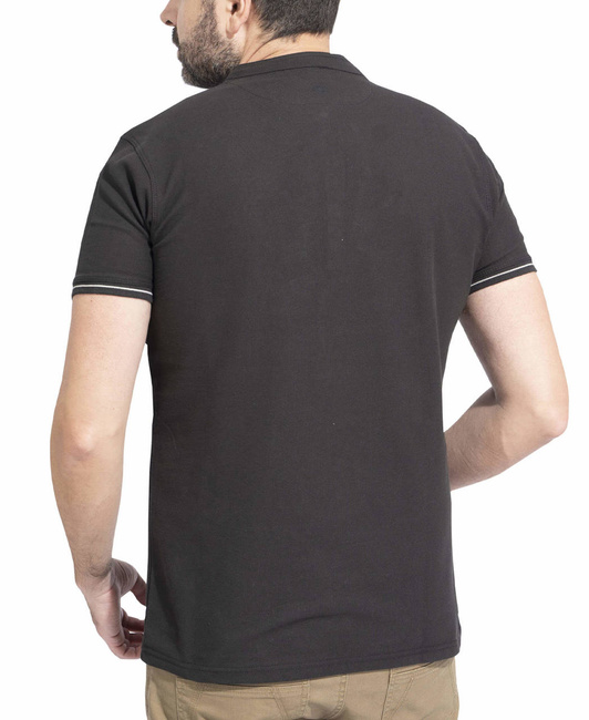 T-SHIRT - "LEVANTES HENLEY STRIPES" - PENTAGON® - NAVY BLUE
