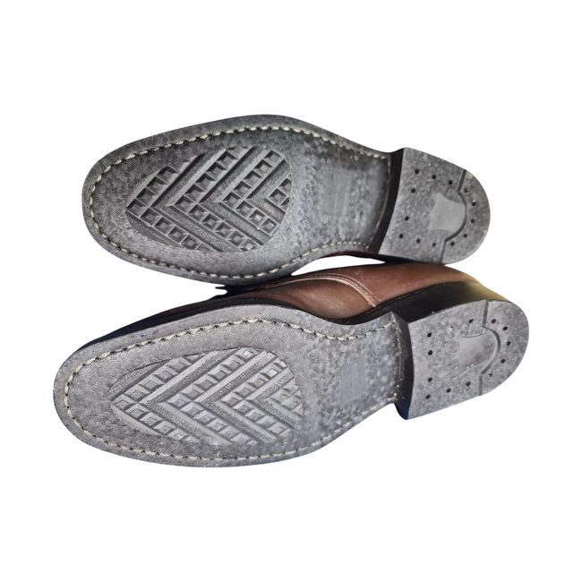 Leather shoes RSR Period - Military surplus from the Romanian army - Brown - In good condition