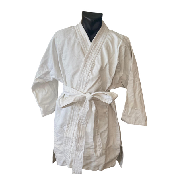 3 PIECE JUDO SUIT 100% COTTON - JACKET, PANTS, BELT - ROMANIAN ARMY MILITARY SURPLUS - LIKE NEW