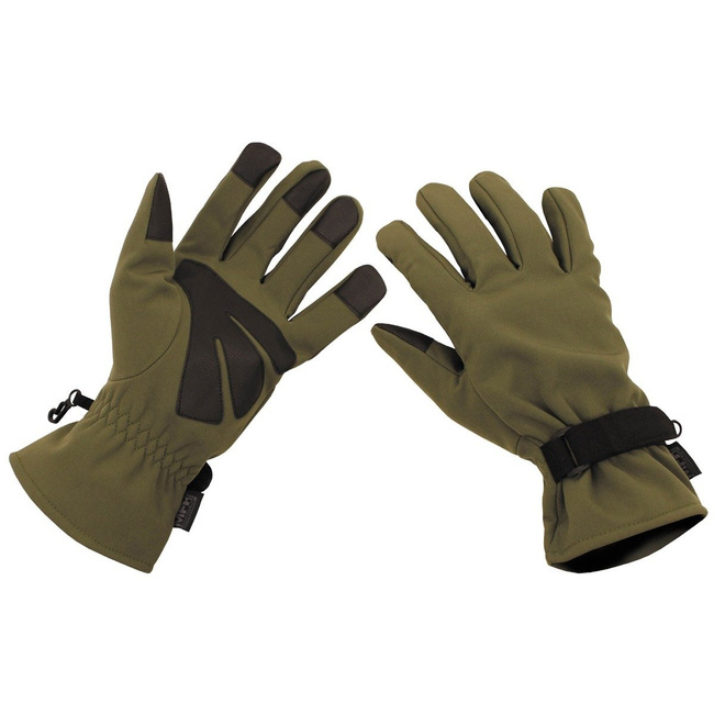 Gloves, Softshell, OD green