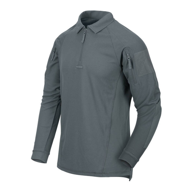 LONG SLEEVE POLO SHIRT - "RANGE®" - Helikon Tex® - SHADOW GREY