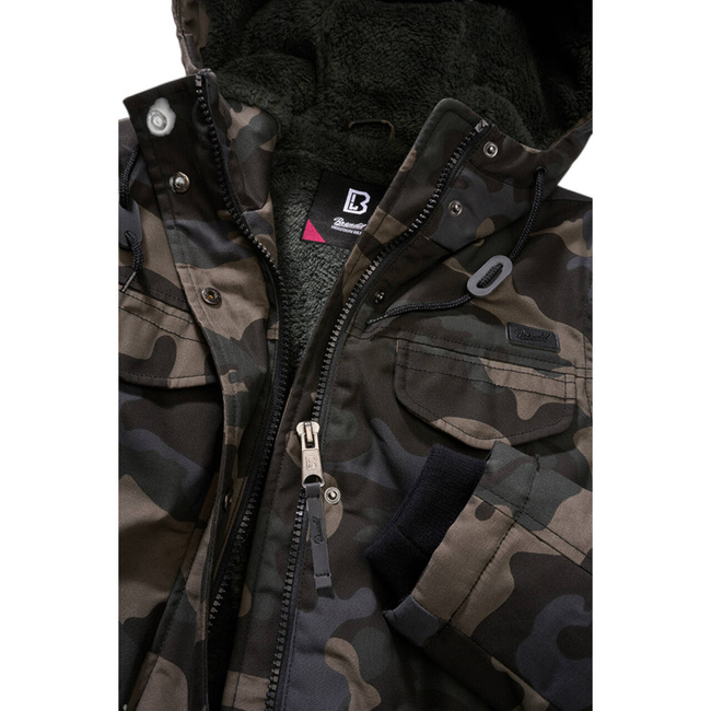 WOMEN'S PARKA JACKET - DARKCAMO - CAMEL - BRANDIT