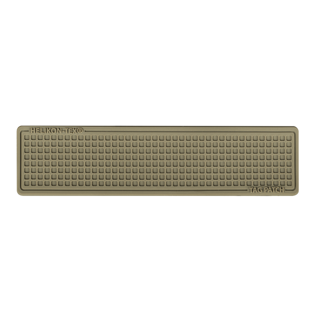CUSTOMIZABLE PVC TAG PATCH - VELCRO FIXING - SET OF 3 PIECES - 100 x 25 MM - Helikon-Tex® - COYOTE