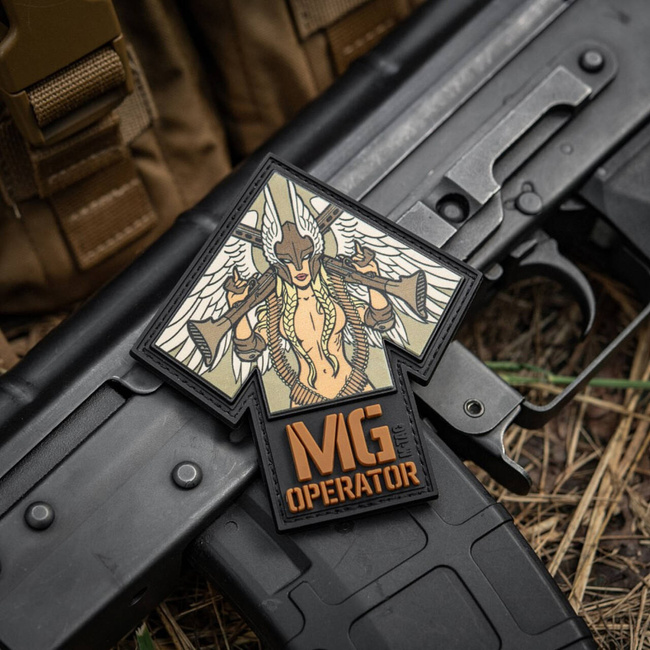 PATCH MG OPERATOR PRINT PVC - BLACK/COYOTE - M-TAC