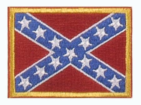 PATCH CONFEDERATE BATTLE FLAG 50 x 70 MM 