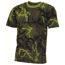 COTTON T-SHIRT - STREETSTYLE -  AMERICAN ARMY STYLE - MFH - M95 CZECH CAMOUFLAGE