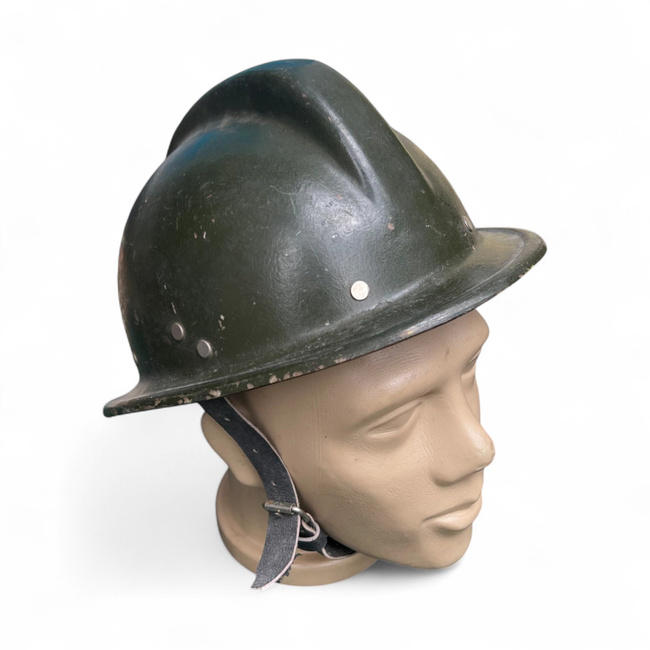 Vintage civil protection helmet - Composite material - Romanian army surplus - Used