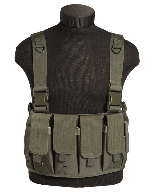 MAG CARRIER CHEST RIG - WITH 6 MAGAZINE POCKETS - Mil-Tec - OD