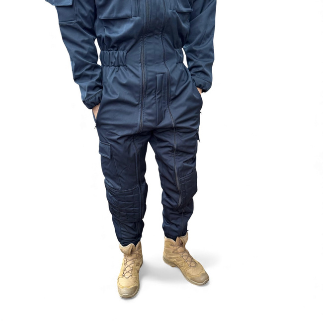 Winter Softshell Coverall For Gendarmes - With JANDARMERIA Patch And Tricolor Emblem - Navy Blue - Lecter Tactical