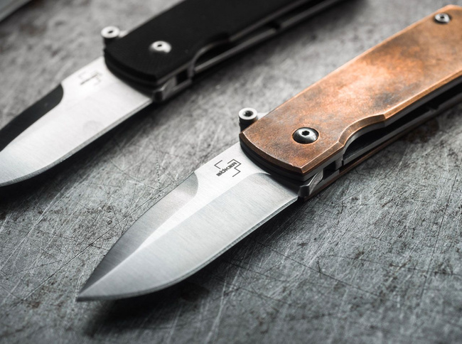 AUTOMATIC KNIFE SHAMSHER COPPER - BOKER PLUS