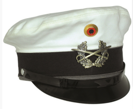 German Fj Visor Hat W. Insignia Like New