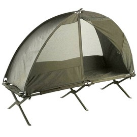 MOSQUITO NET FOR BED OR GROUND, WITHOUT TENT POLES - FRENCH ARMY SURPLUS - GREEN OD - LIKE NEW