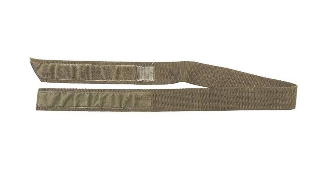 CZECH TEXTILE BELT WITH LOOP AND VELCRO FASTENING, GREEN OD - USED