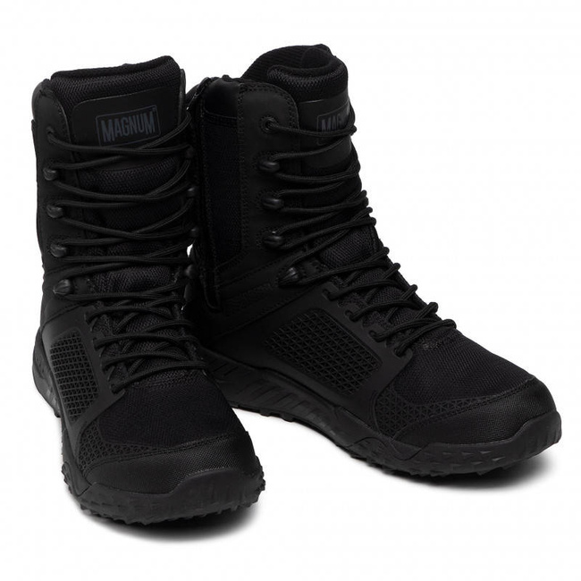Tactical boots - DRUM MID WP - Magnum - Black/dark grey