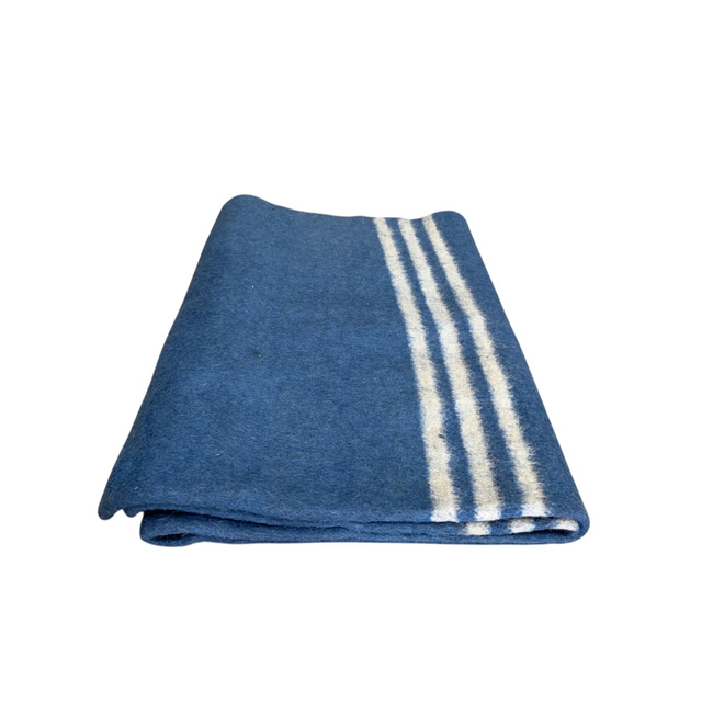 PURE WOOL VINTAGE BLANKET - 140x210 CM - VARIOUS COLORS - ROMANIAN ARMY MILITARY SURPLUS - IN GOOD CONDITION