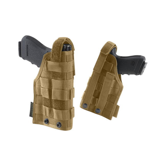AMBIDEXTROUS PISTOL HOLSTER PLUS - DEFCON 5 - COYOTE TAN