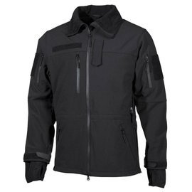SOFT SHELL JACKET "HIGH DEFENCE" - BLACK