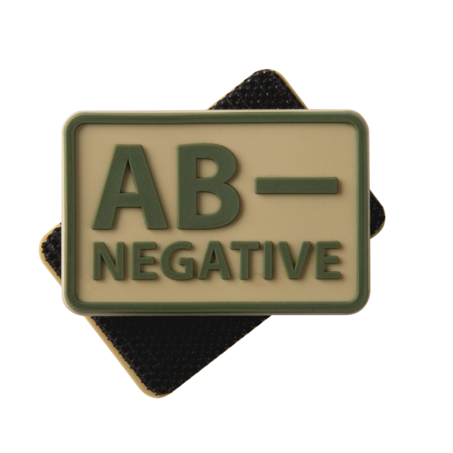 PVC PATCH WITH BLOOD GROUP - SET OF 2 PIECES - Helikon-Tex - KHAKI