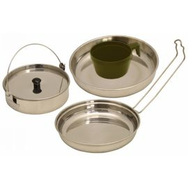 Mess Kit, stainless steel, 5-parts