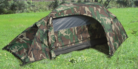 TENT - 1 PERSON - "RECOM" - Mil-Tec® - WOODLAND