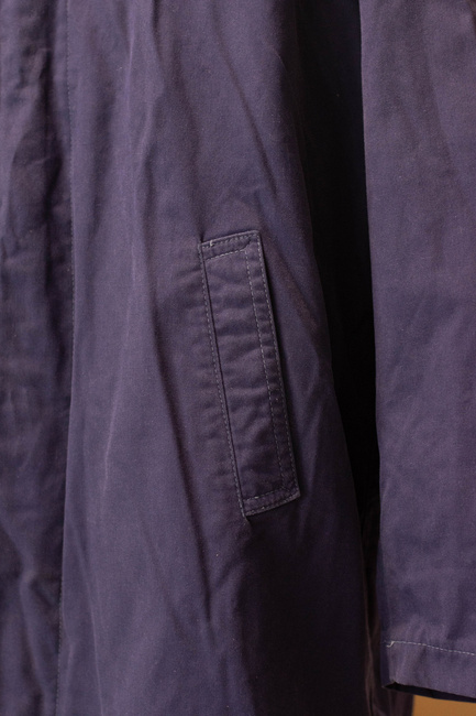 WINTER COAT - NAVY BLUE - ROMANIAN ARMY MILITARY SURPLUS - USED