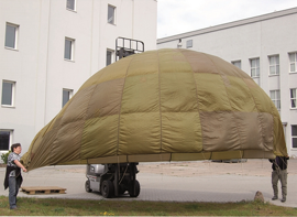 PARACHUTE CANOPY, GREEN OD - USED