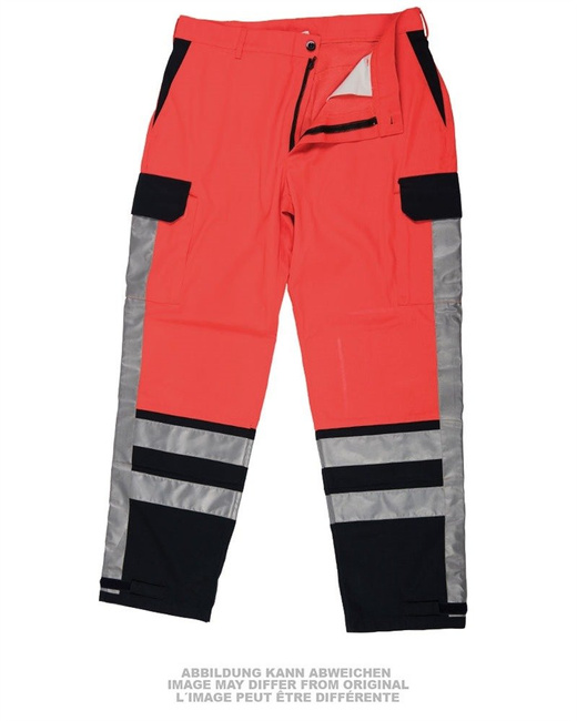 GERMAN PANTS - RESCUE SERVICE - ORANGE - MILITARY SURPLUS - USED