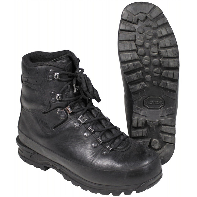 BW MOUNTAIN BOOTS - LINED - BLACK - MILITARY SURPLUS - USED