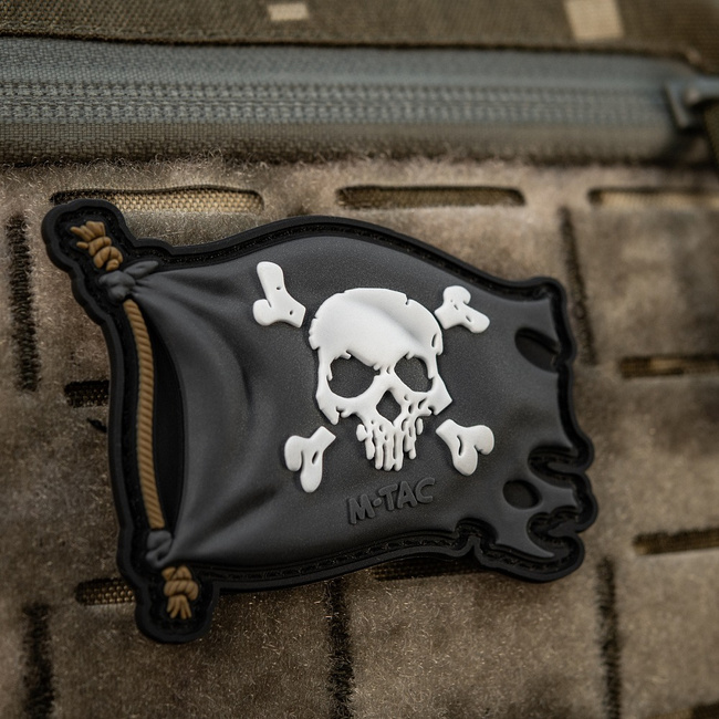 PATCH JOLLY ROGER PVC - BLACK - M-TAC